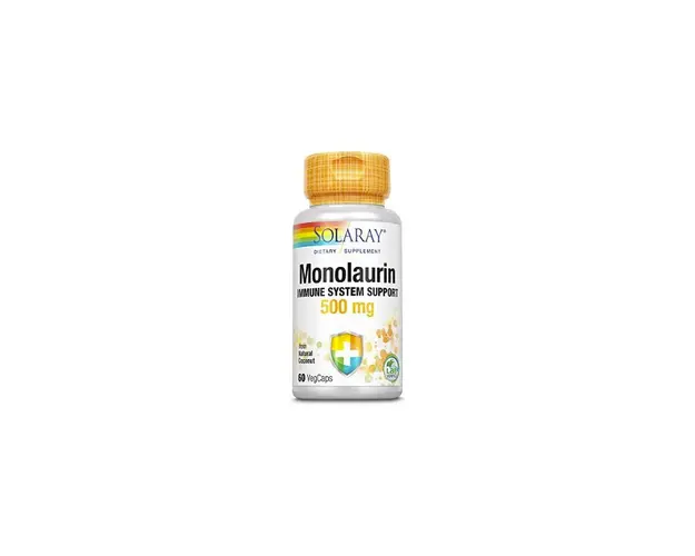 Monolaurin 500mg 60 veg caps, Solaray - Secom
