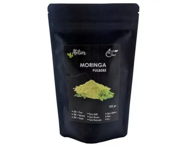 Moringa pulbere, 125g - Sanoviva Farma