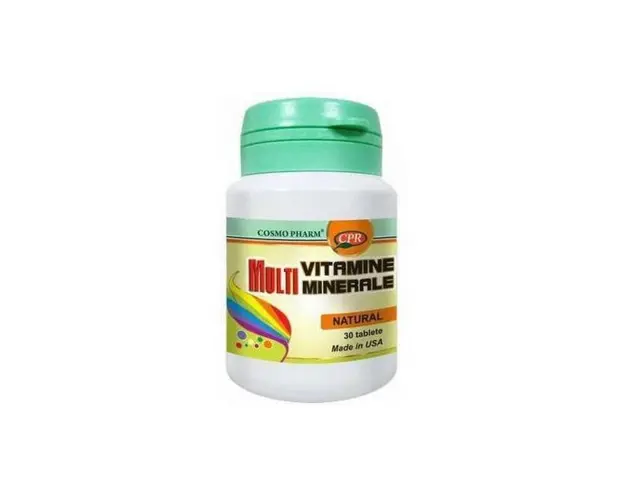 Multivitamine si Multiminerale, 30 tablete - Cosmo Pharm