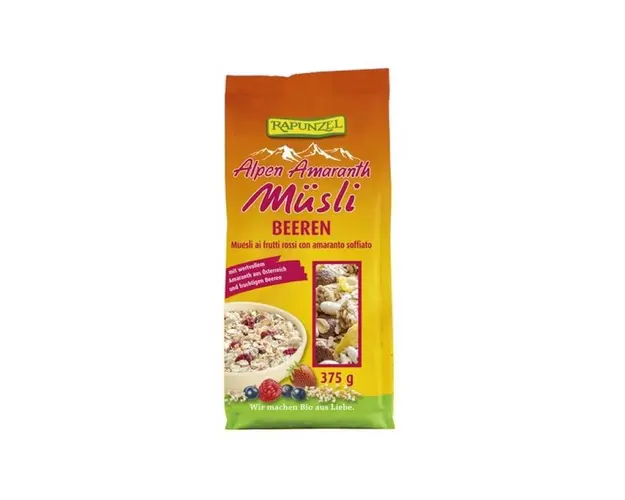 Musli cu amarant si fructe de padure, eco-bio, 375g - Rapunzel