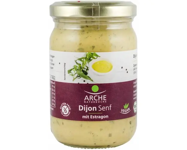 Mustar dijon cu tarhon, eco-bio, 200ml - Arche