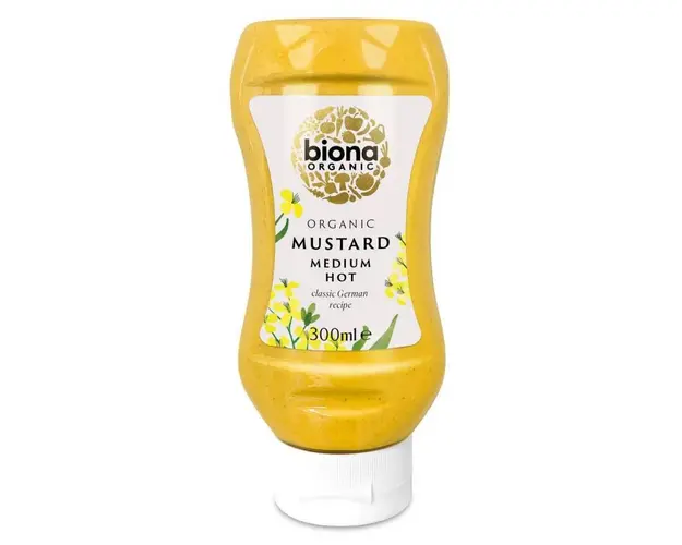 Mustar picant, eco-bio, 300 ml, Biona
