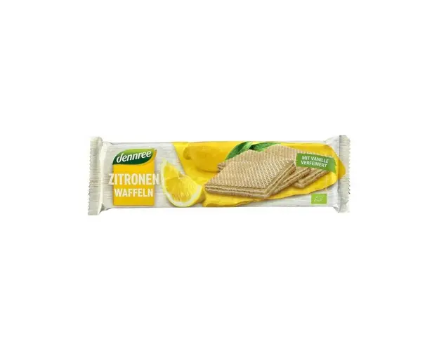 Napolitane cu crema de lamaie, eco-bio, 125g - Dennree