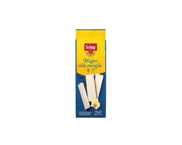 Napolitane cu crema de vanilie, Wafers Vaniglia, fara gluten, 125g -