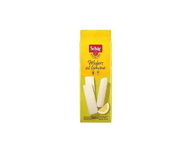 Napolitane cu lamaie, Wafers al Limone, fara gluten, 125g - Dr. Schar