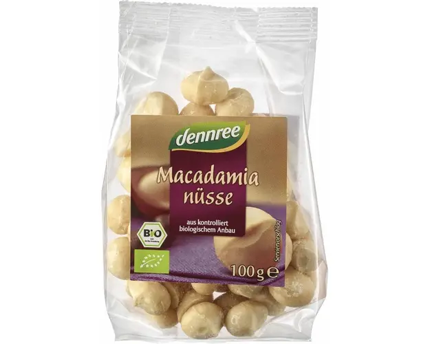 Nuci macadamia, eco-bio, 100g - Dennree