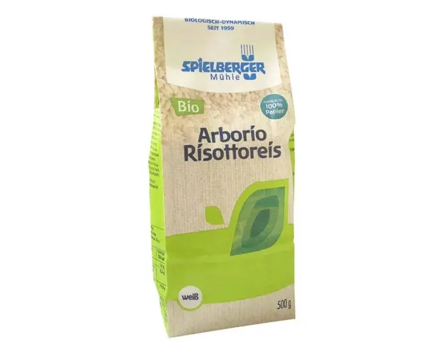 Orez risotto Arborio alb, eco-bio, 500 g, Spielberger