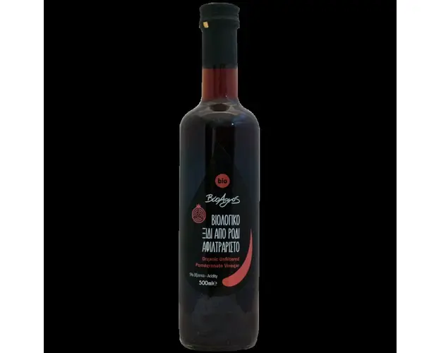 Otet nefiltrat din rodie, eco-bio, 500 ml, BioAgros