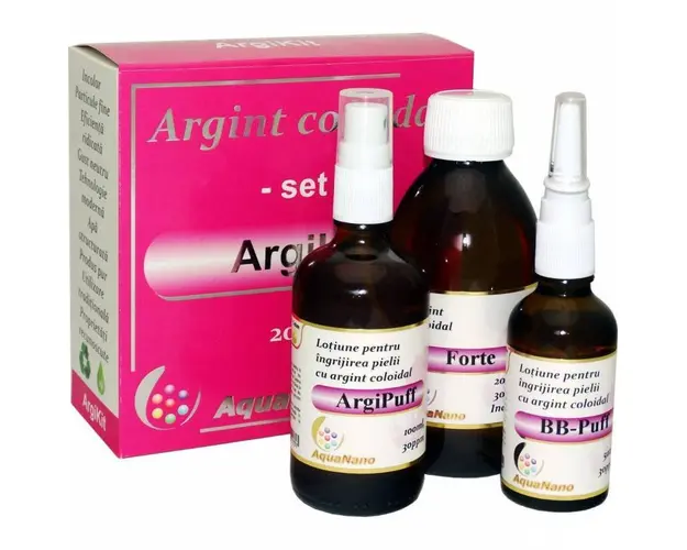PACHET ARGINT COLOIDAL ARGIKIT 30ppm, AQUANANO