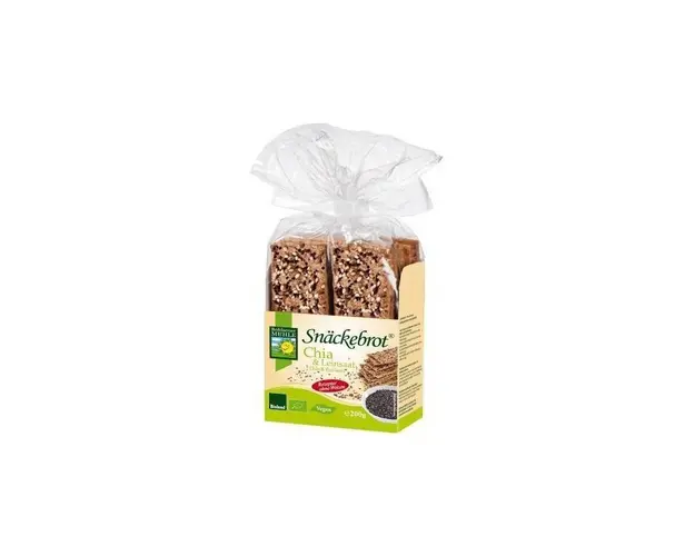 Paine crocanta cu chia si seminte de in - eco-bio 200g - Bohlsener