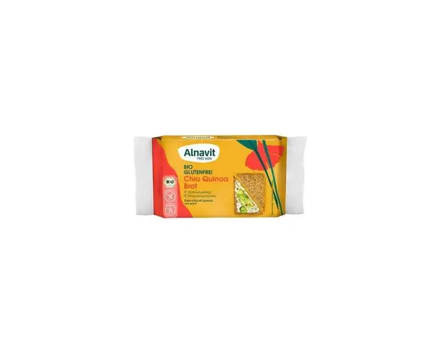 Paine cu chia si quinoa fara gluten, eco-bio, 250g - Alnavit