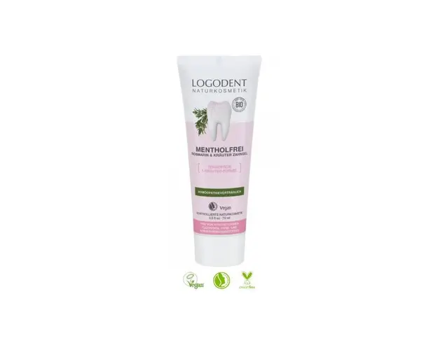 Pasta de dinti gel fara mentol cu rozmarin si plante 75ml - Logodent