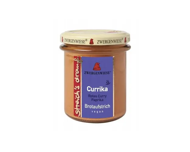 Pasta tartinabila cu ardei si curry, eco-bio, 160g - Zwergenwiese
