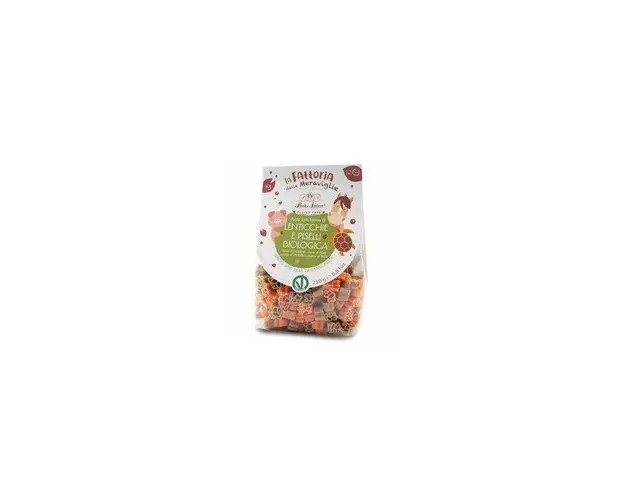 Paste cu faina de linte rosie si mazare verde, fara gluten, eco-bio,