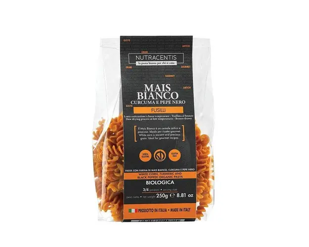 Paste din faina de porumb alb cu turmeric si piper, fara gluten,
