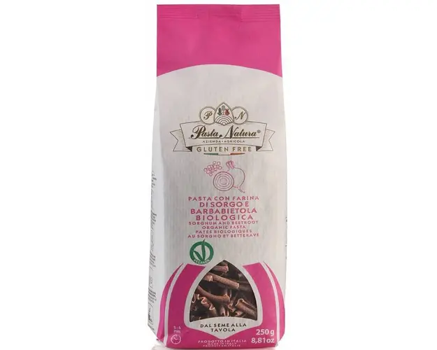 Paste din faina de sorg cu sfecla rosie,eco-bio,fara gluten, 250g