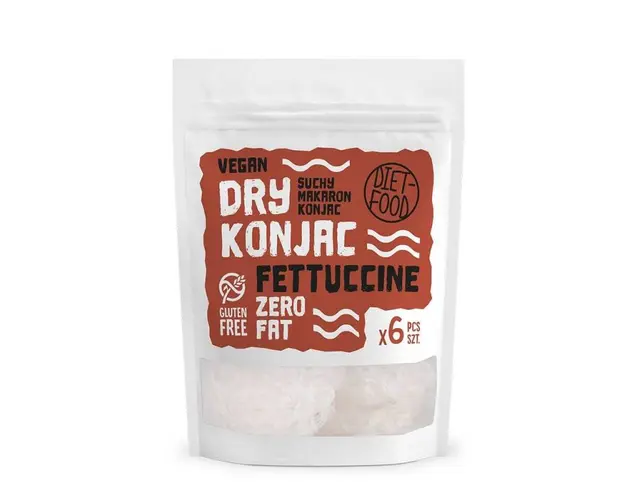 Paste konjac uscate, SHIRATAKI Fettuccine, 150g - Diet Food