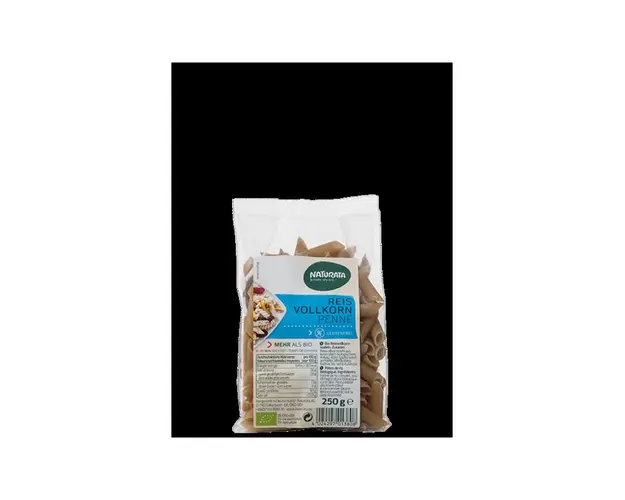 PASTE PENNE DIN OREZ INTEGRAL FARA GLUTEN, ECO-BIO, 250g - NATURATA