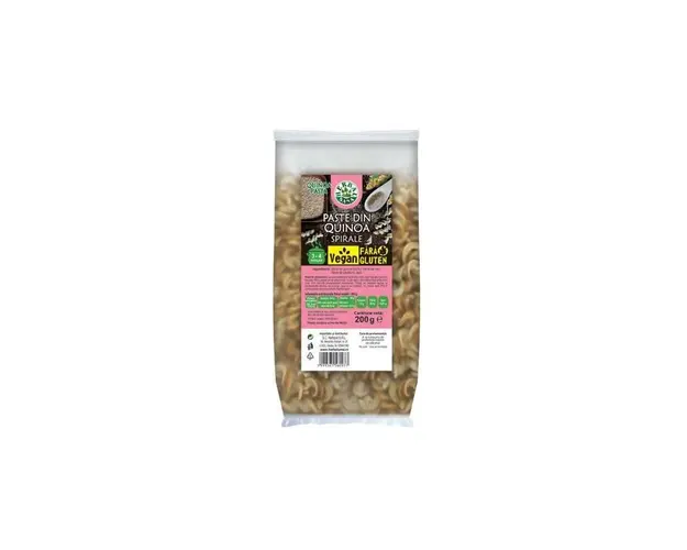 PASTE SPIRALE din QUINOA Fara Gluten 200g - HERBAVIT