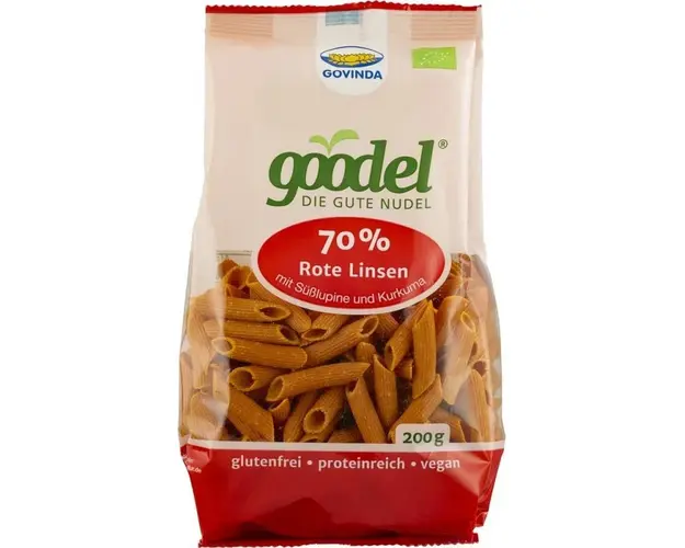 Penne proteice din linte si lupin, fara gluten, eco-bio , 200g -