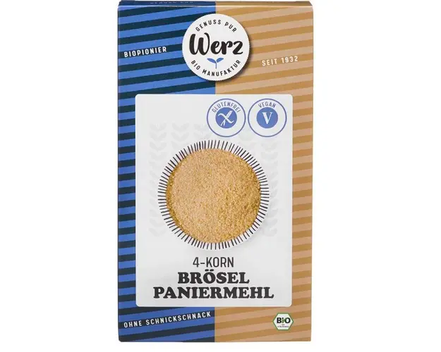 Pesmet din 4 cereale, fara gluten,eco-bio, 200 g, Werz