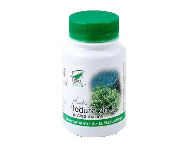 Phyto iodura de K si alge marine, 60 capsule, Medica - Pro Natura