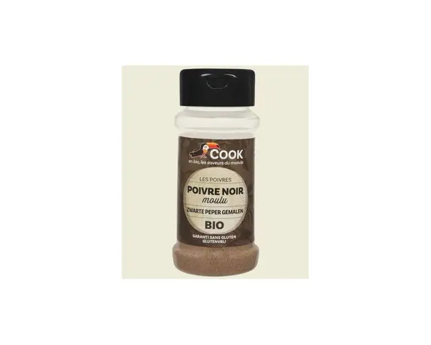 Piper negru macinat eco-bio 45g Cook