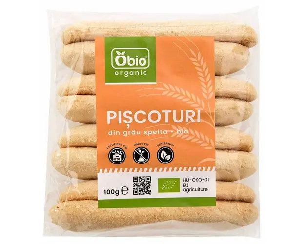 Piscoturi din grau spelta eco-bio 100g - Obio