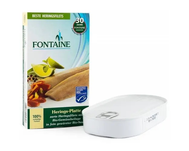 Platou de hering cu adaos de legume, eco-bio, 200g - Fontaine