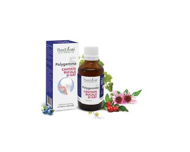 Polygemma 5 - Cavitate bucala si gat 50ml Plantextrakt
