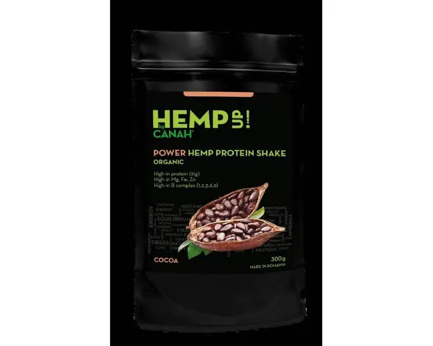 POWER SHAKE Proteic din seminte de canepa eco-bio 300g Canah