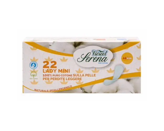 Protej slip din bumbac natural, normal, 2picaturi, 22buc - Vivicot