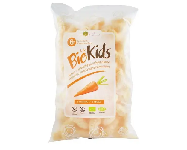 Pufuleti BIO cu morcovi, 55 g, BioKids