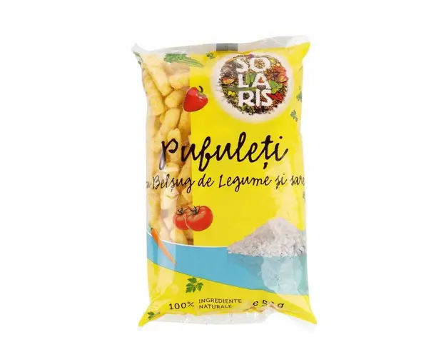 PUFULETI CU BELSUG DE LEGUME SI SARE 50g - SOLARIS