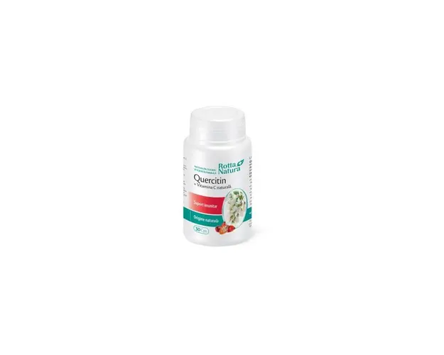 Quercitin si Vitamina C naturala, 30cps - ROTTA NATURA