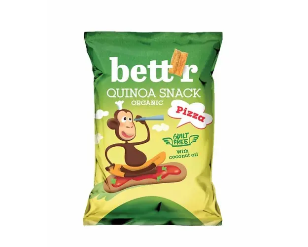 Quinoa snack cu pizza, eco bio, 50g - Bettr