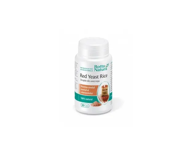 Red Yeast Rice (drojdie din orez rosu) 635mg 30cps - Rotta Natura