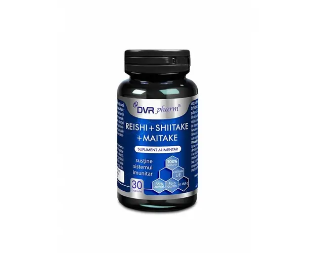 REISHI + SHIITAKE + MAITAKE, 30 capsule, DVR Pharm