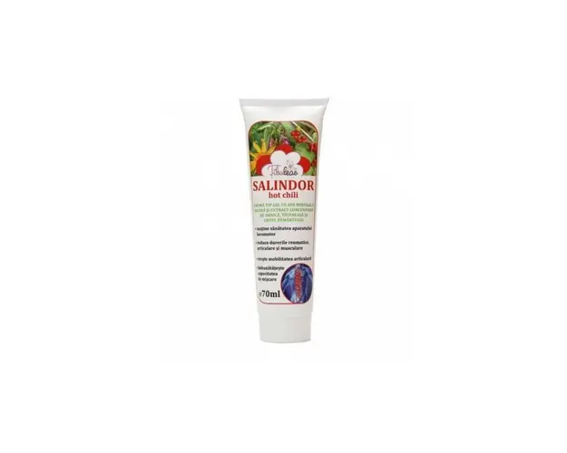 Salindor Hot Chili Crema tip Gel cu Apa Minerala Salina 70ml, Tibuleac