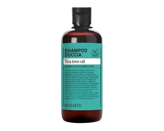 Sampon si gel de dus cu arbore de ceai, 500ml - Bioearth