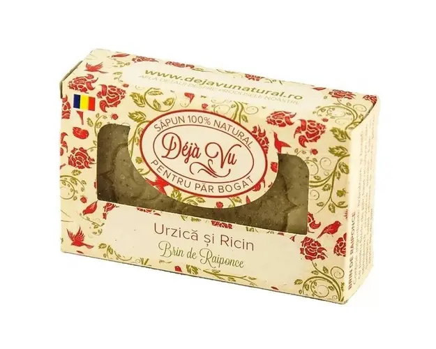 Sapun Natural cu urzica si ricin - Codita lui Rapunzel - 90g - Deja Vu