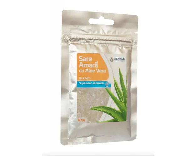 Sare amara cu Aloe Vera, pulbere orala, 50g - Renans