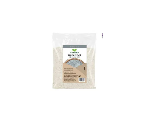Sare Celtica fina neiodata, 500g - Sanovita