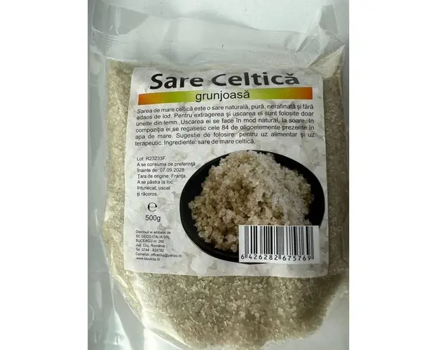 Sare celtica grunjoasa 500g - DECO Italia