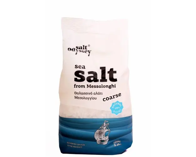 Sare de mare grunjoasa, din Messolonghi, 1kg - Salt Odyssey