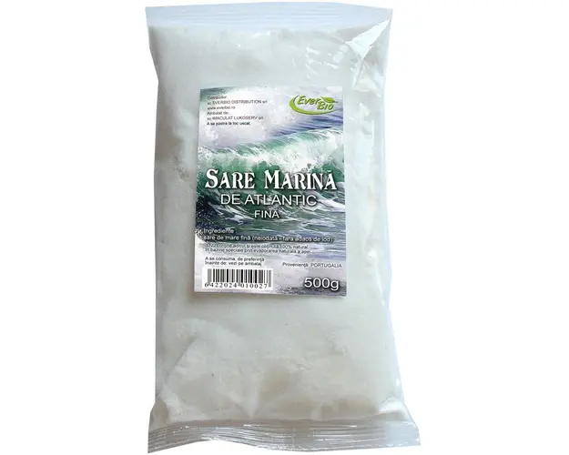 Sare fina de Atlantic, 500g - EverBio