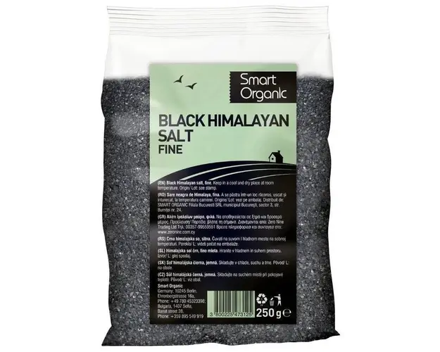 Sare neagra de Himalaya fina 250g - Dragon Superfoods