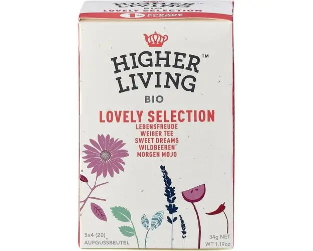 Selectie de ceaiuri, eco-bio, 20 plicuri, Higher Living