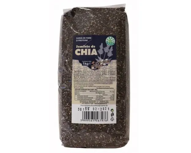 Seminte de chia, 1 kg, Herbavit