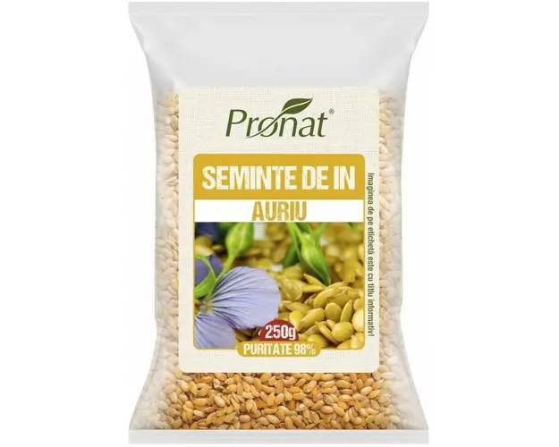 Seminte de in auriu 250g - Pronat